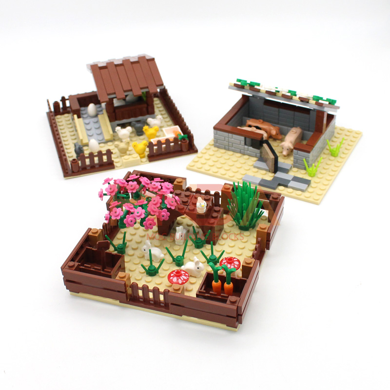 MOC Urban farm Building Blocks - Urban Farming For Kids 评论和价格
